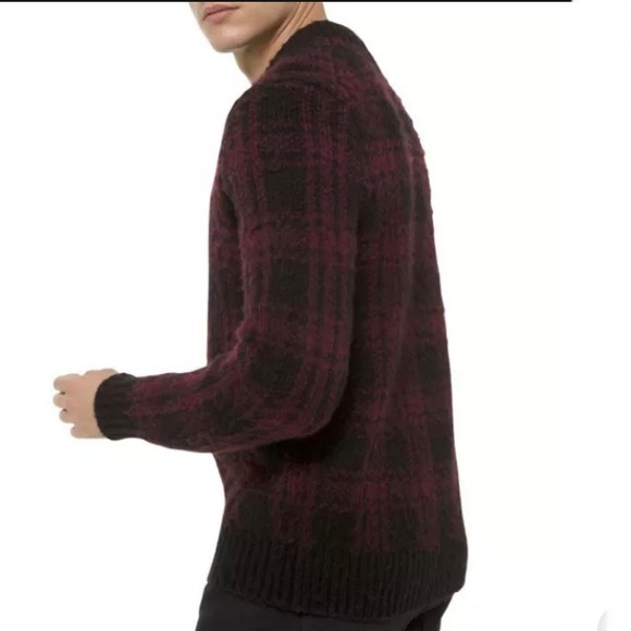Michael Kors Wool Blend Plaid Sweater Sz: Medium - Picture 2 of 5